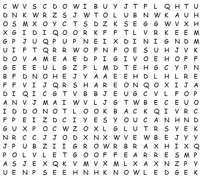 Your Voice, Your Vote Word Search